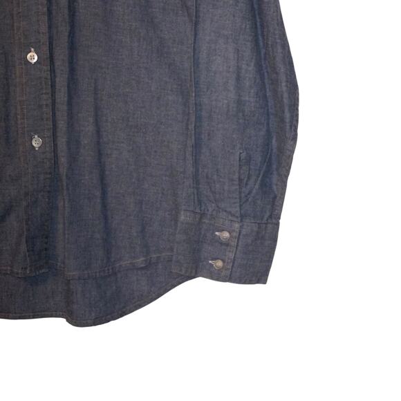 Vintage 70's 80's Cellini blue button up sz L - Picture 8 of 9